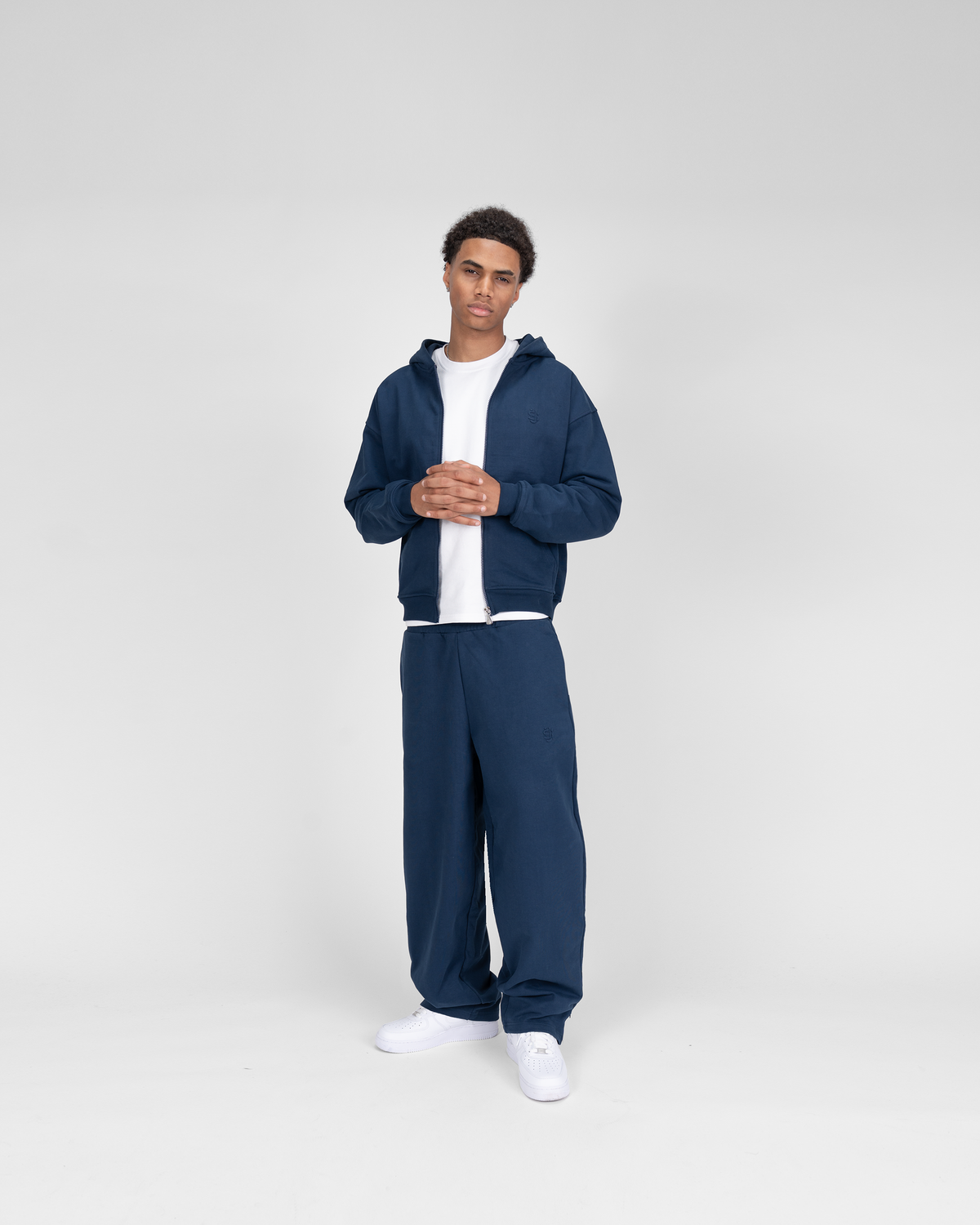 Hoodie zippé SU – Bleu marine