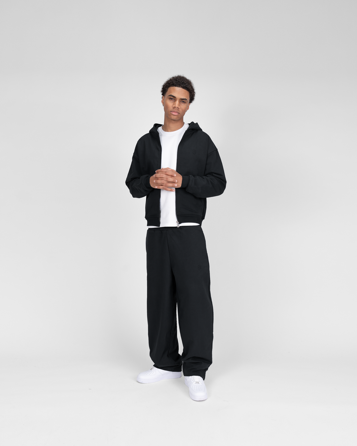 Jogging zippé SU – Noir
