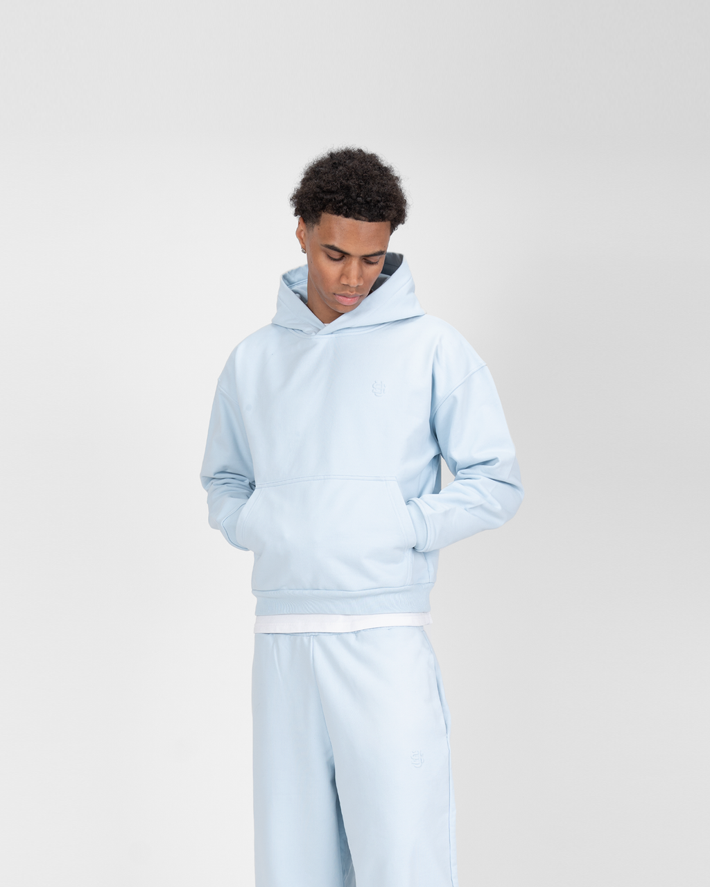 Hoodie SU – Bleu glacier – vue 4