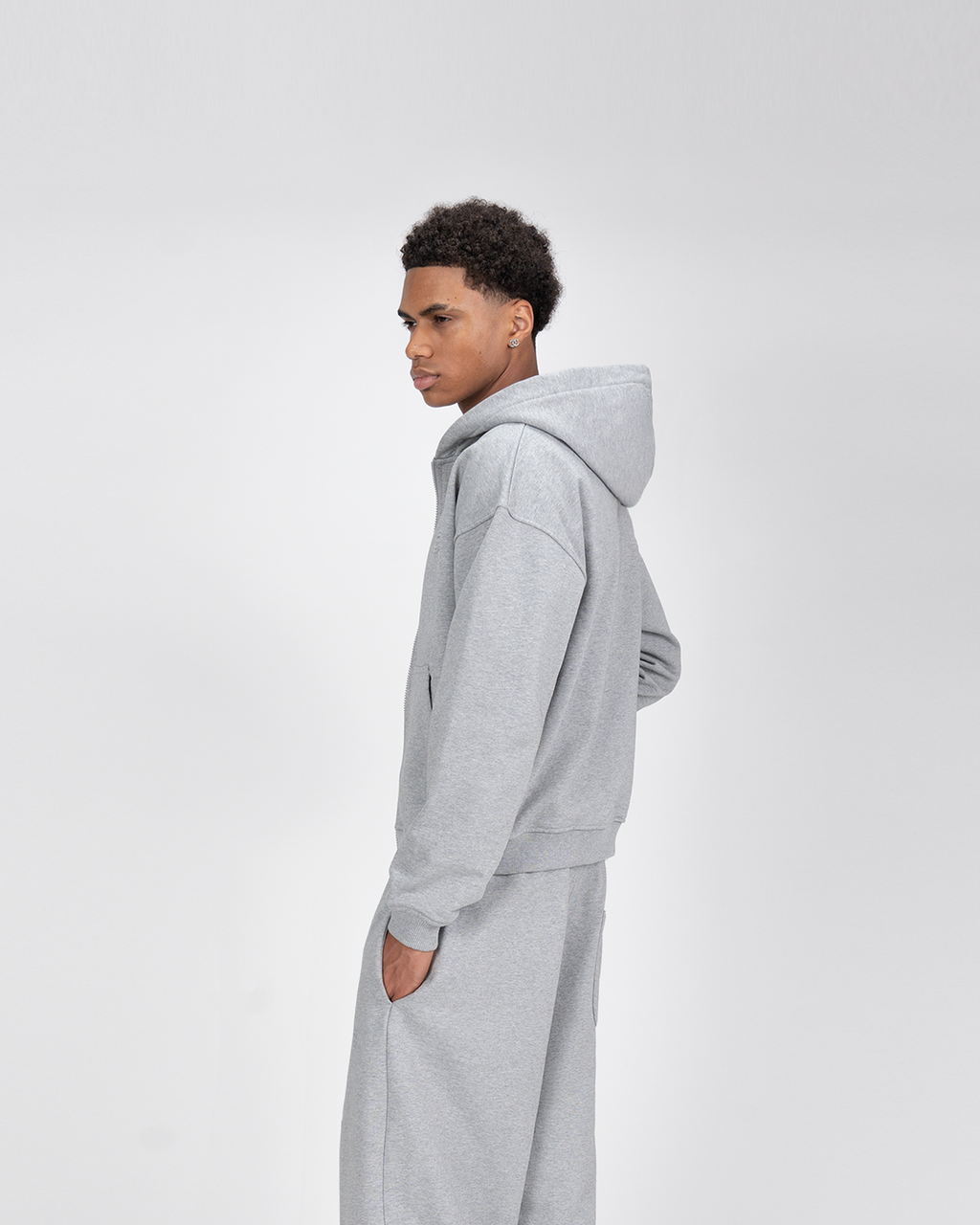 Hoodie zippé SU – Gris