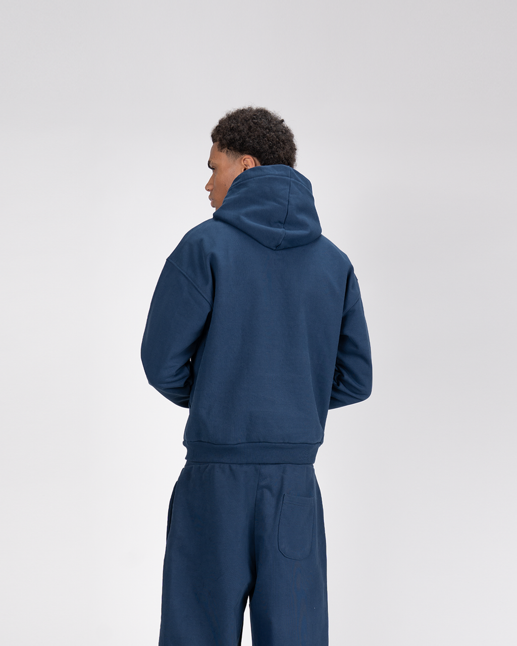Hoodie SU – Bleu marine – vue 4