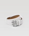 Ceinture SU effet python – Blanc