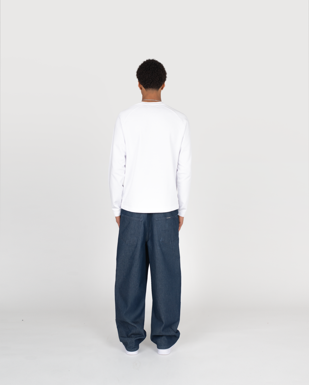 Jean brut Zip – Bleu brut