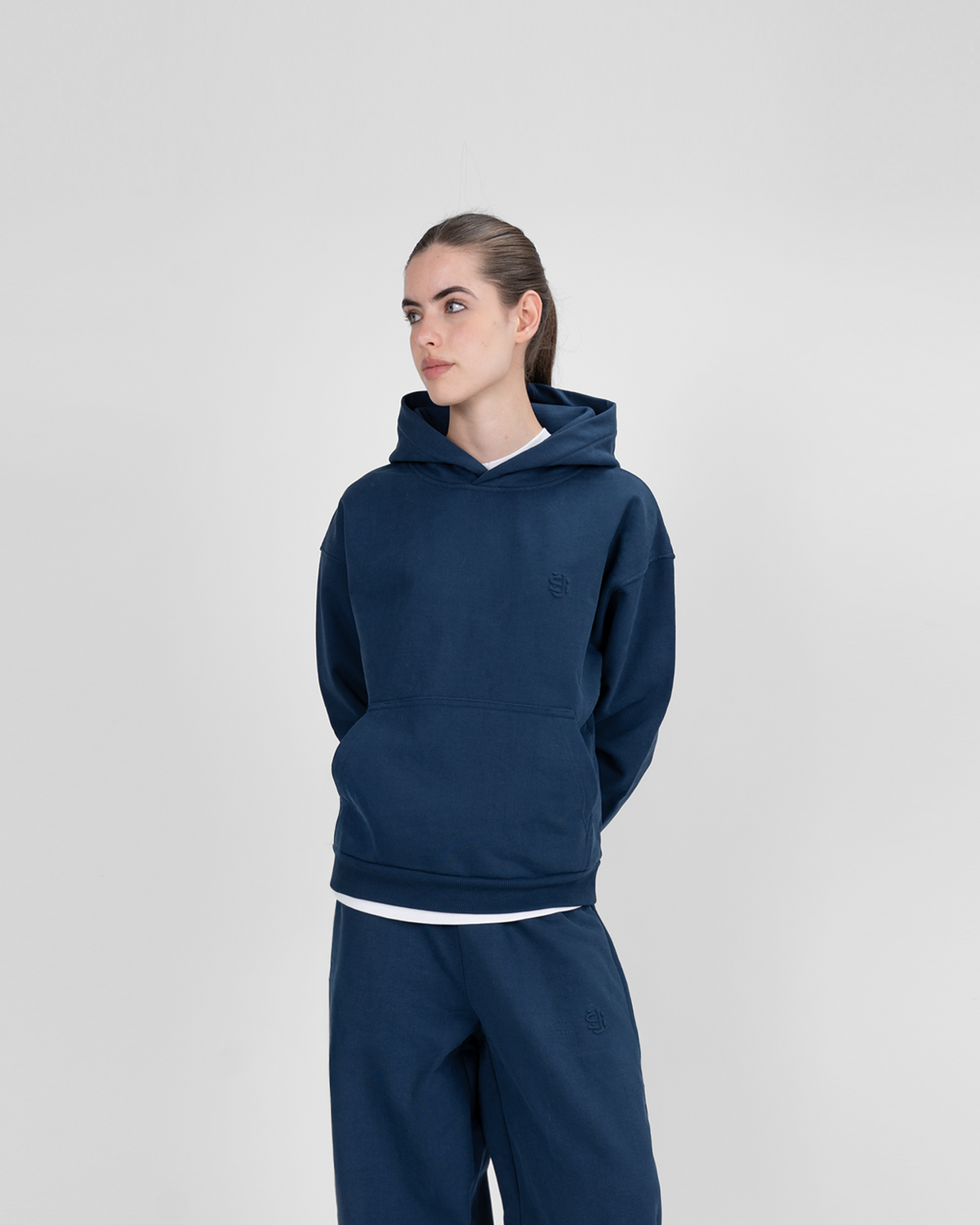 Hoodie SU – Bleu marine – vue 7
