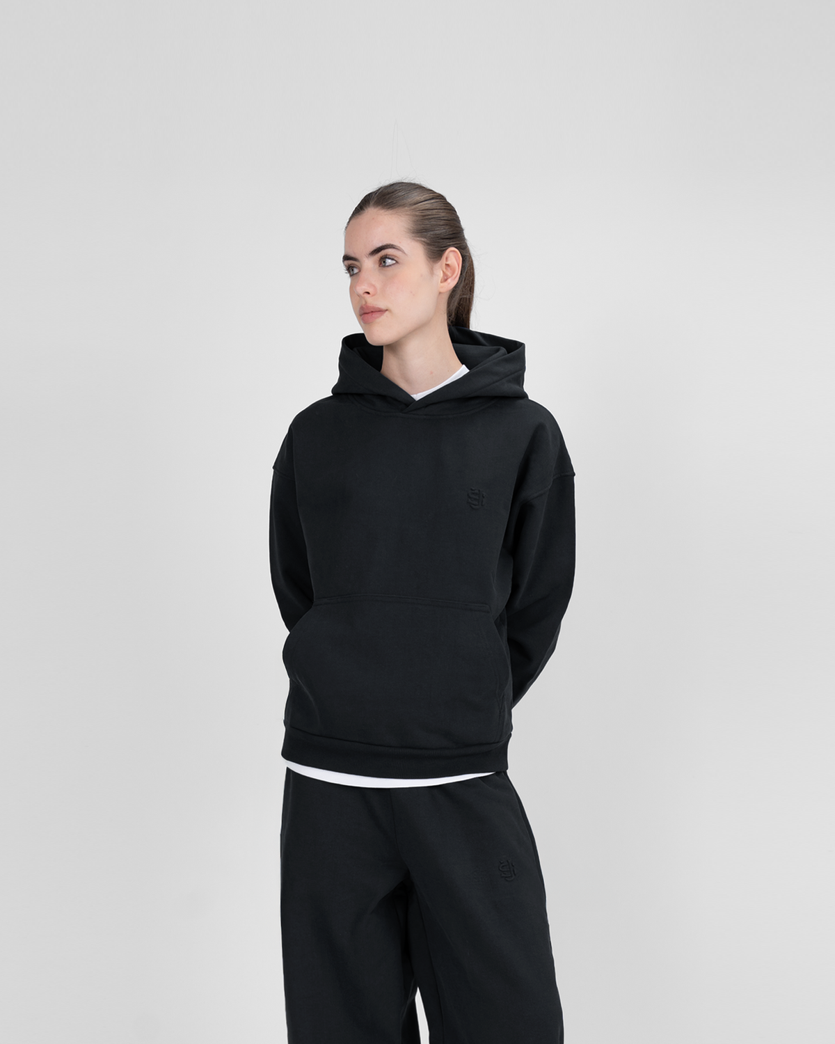 Hoodie SU – Noir – vue 8