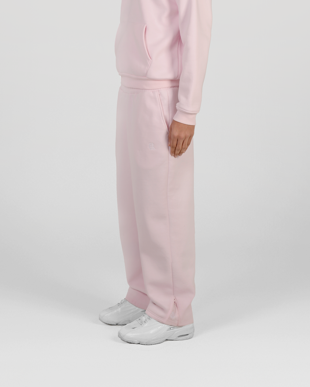 Jogging zippé Classic – Rose