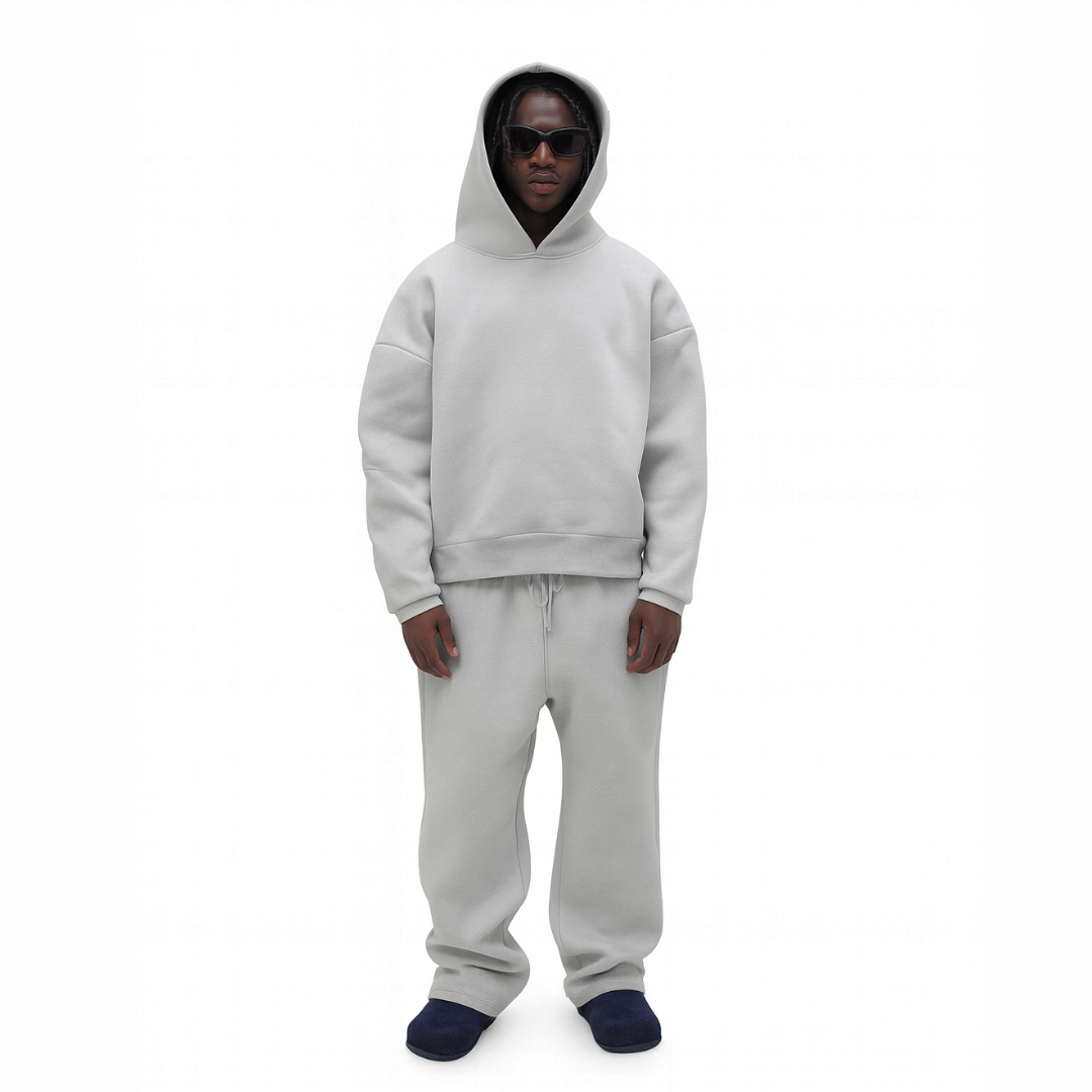 Ensemble hoodie et jogging Gris COLESICE – vue 2