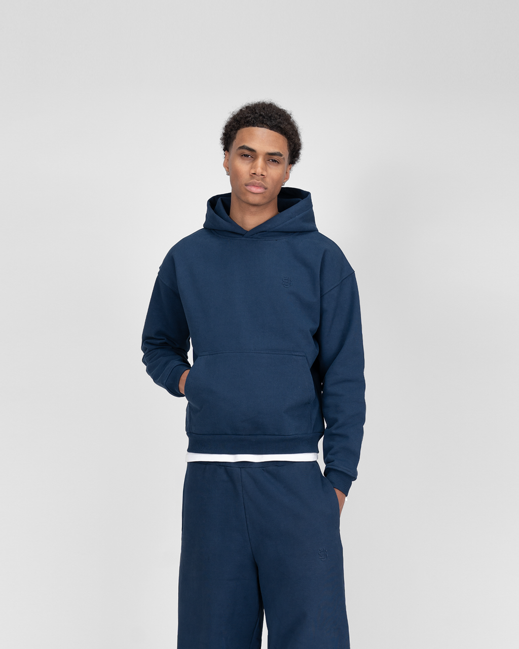 Hoodie SU – Bleu marine – vue 2