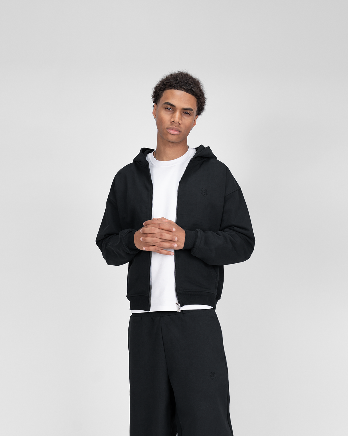 Hoodie zippé SU – Noir
