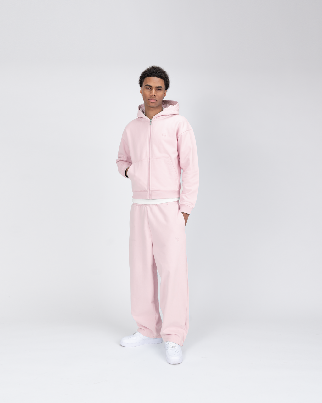 Hoodie zippé SU – Rose