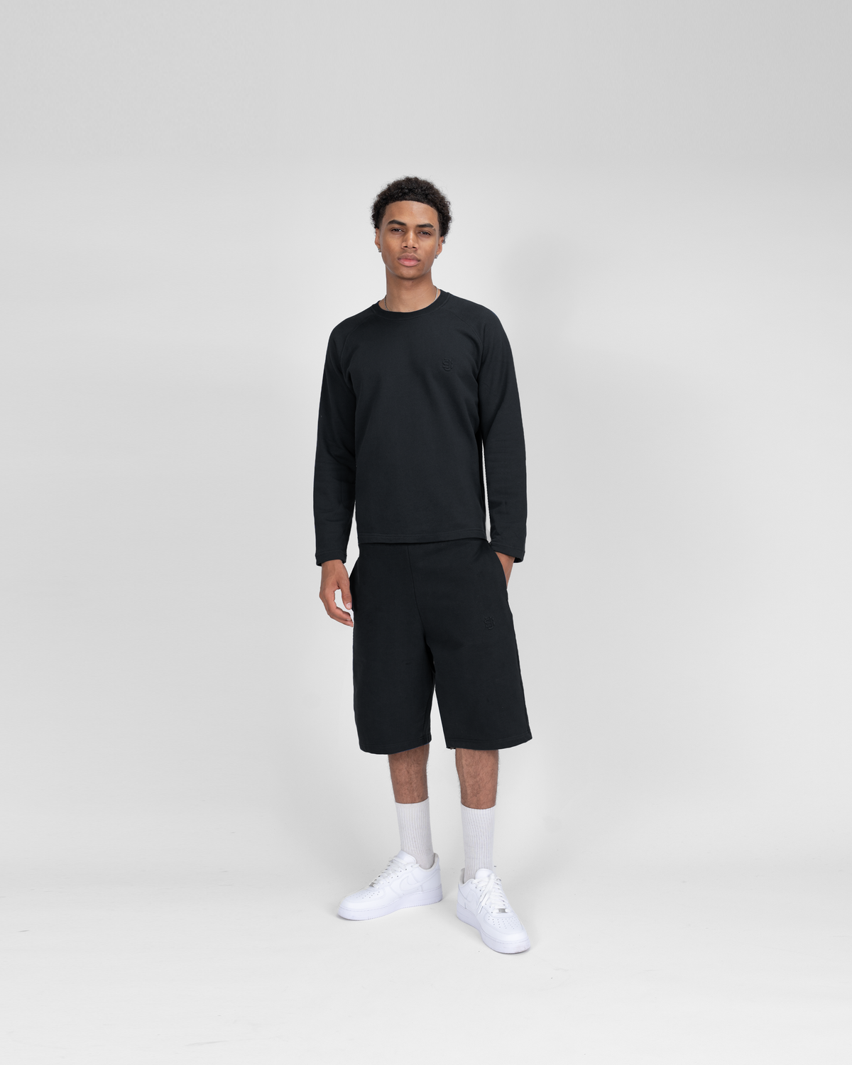 T-shirt manches longues SU – Noir
