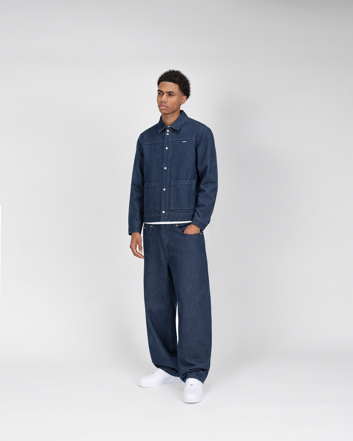 Veste en jean SU26 – Bleu brut