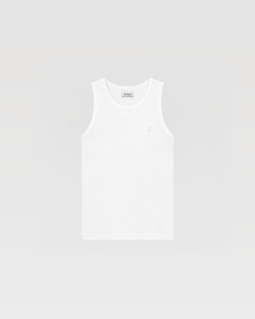 Débardeur côtelé SU – Blanc