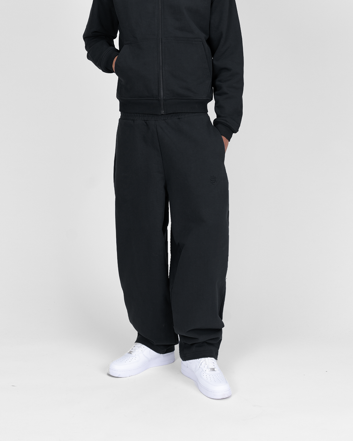 Jogging zippé SU – Noir