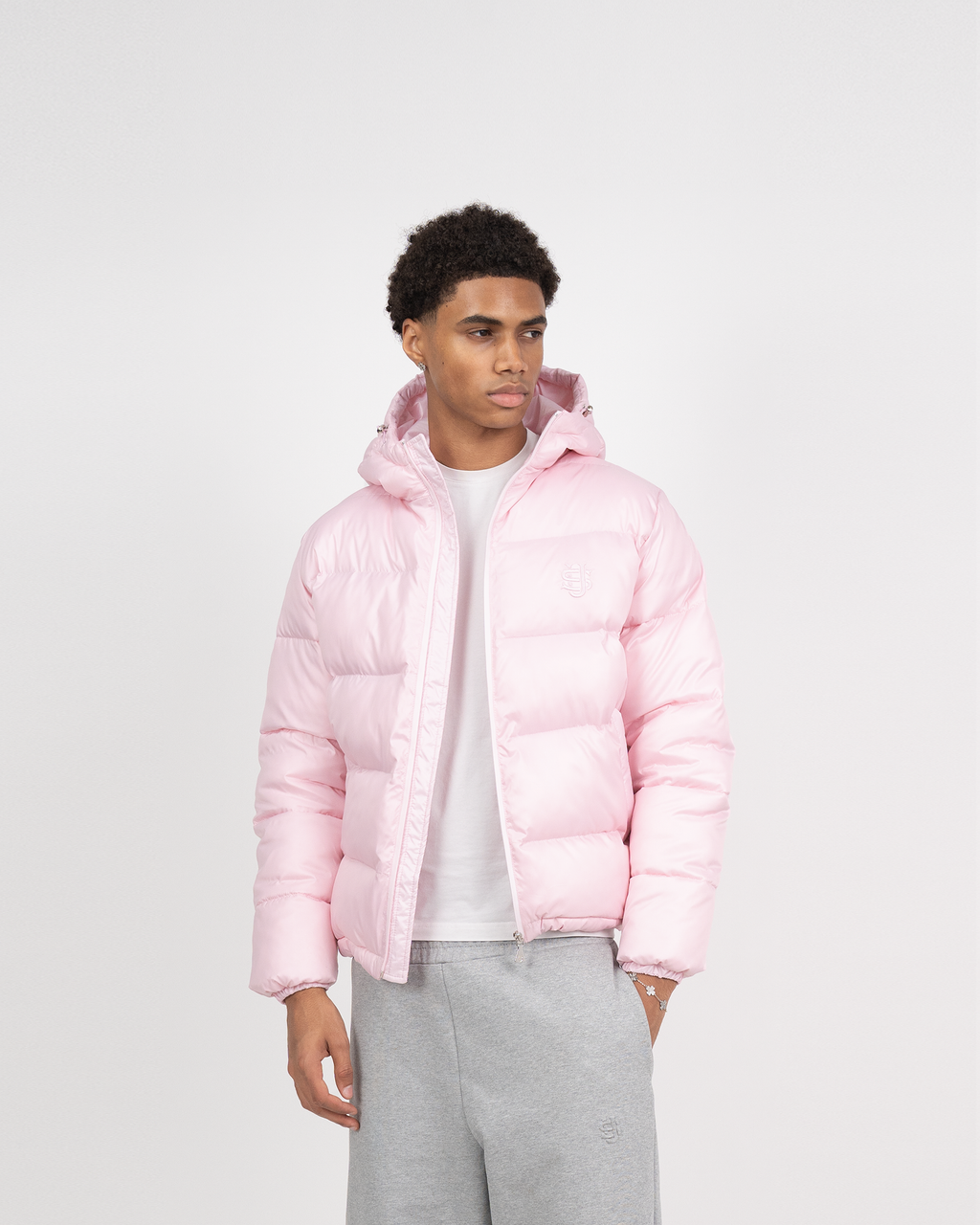 Doudoune SU Logo – Rose