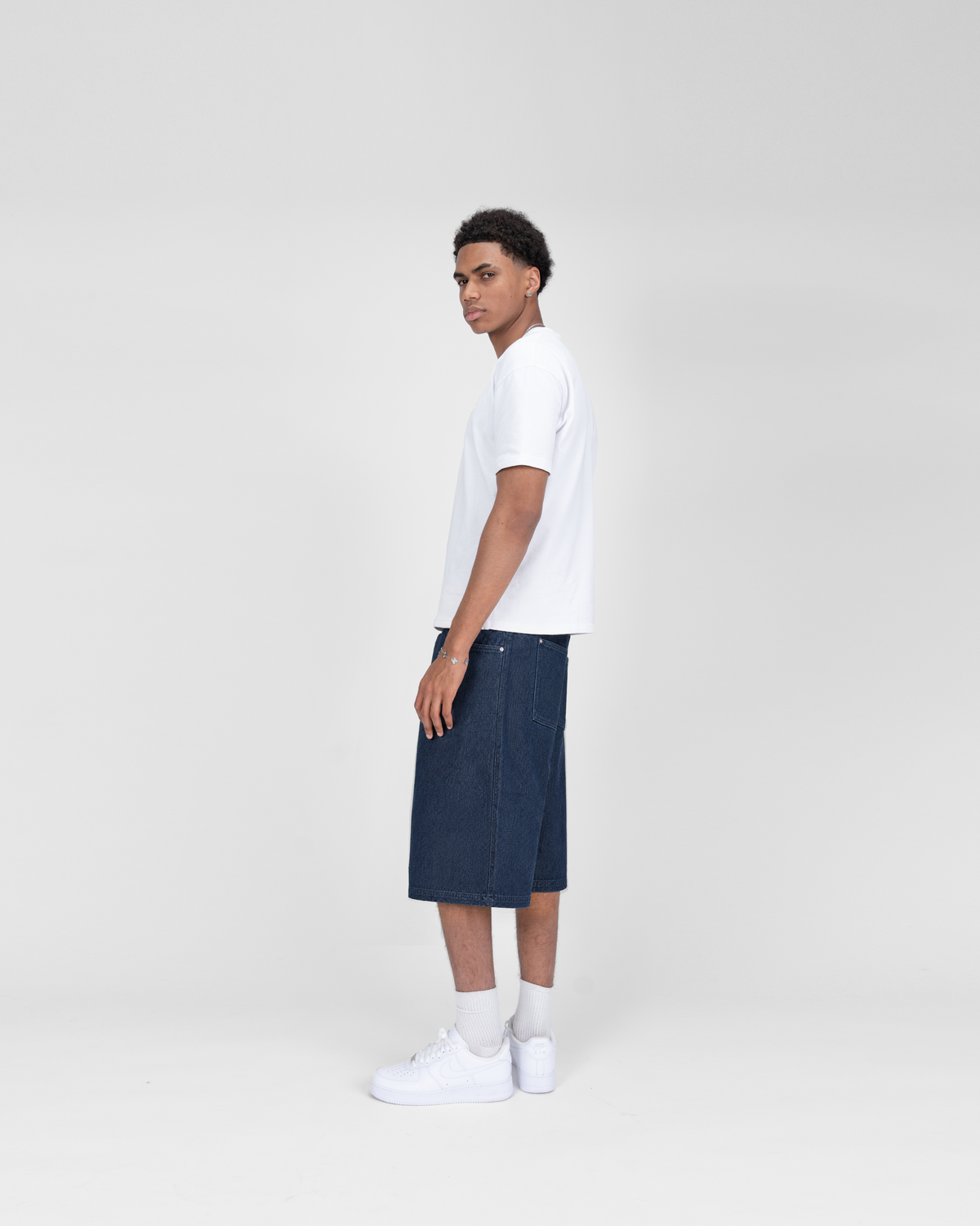 Short en jean SU26 – Bleu brut