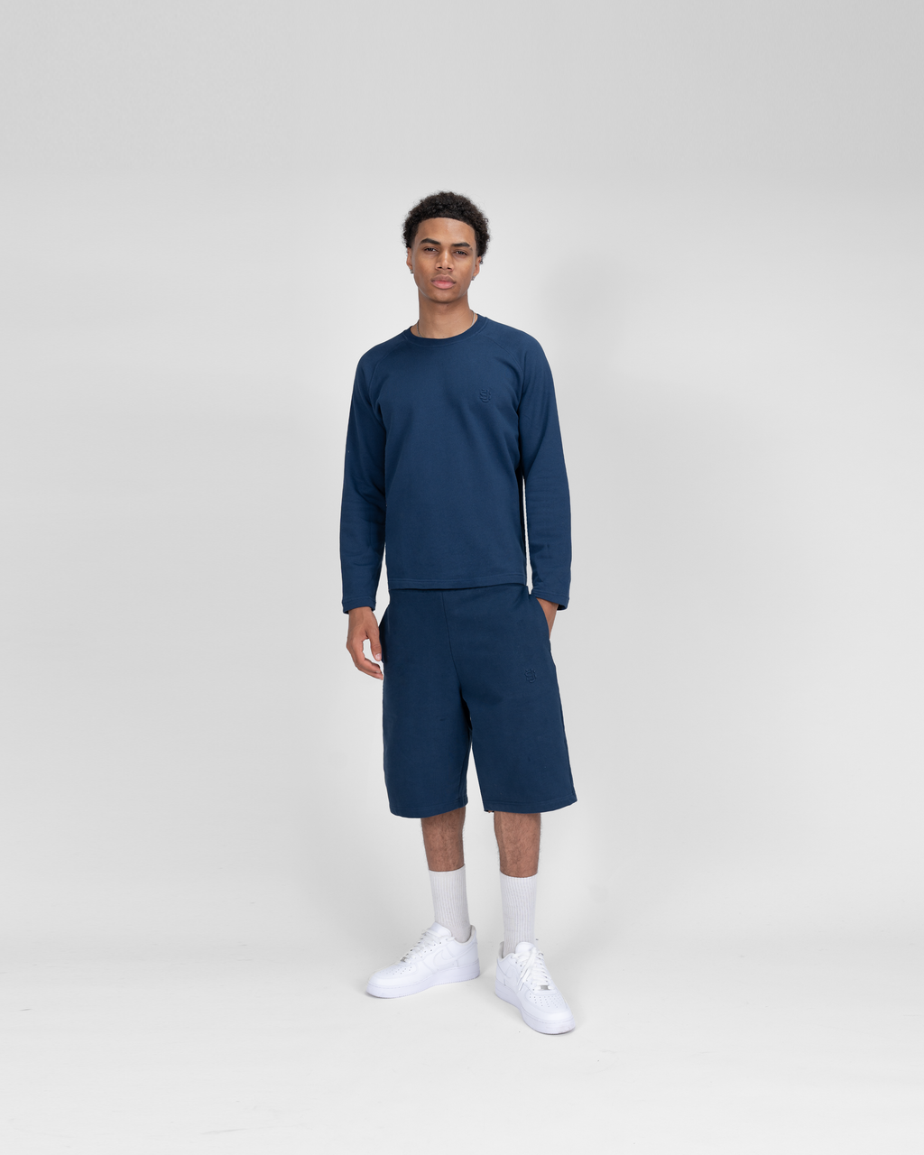 T-shirt manches longues SU – Bleu marine