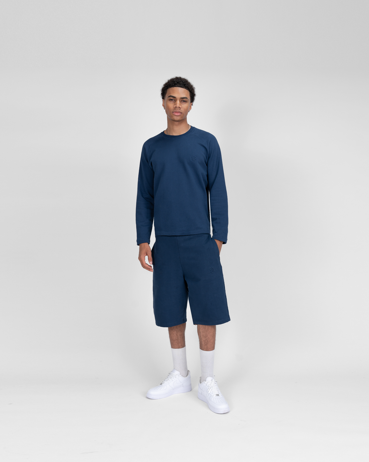 T-shirt manches longues SU – Bleu marine