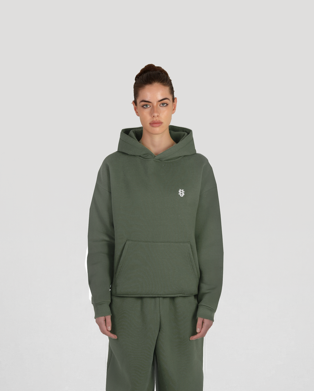 Hoodie Classic – Kaki – vue 6