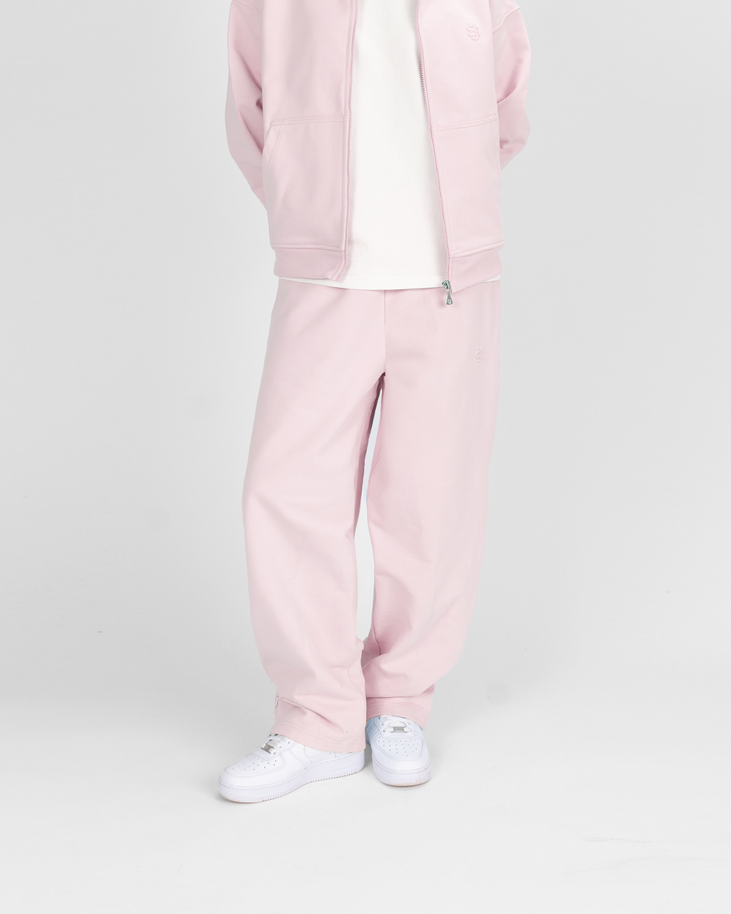 Jogging zippé SU – Rose