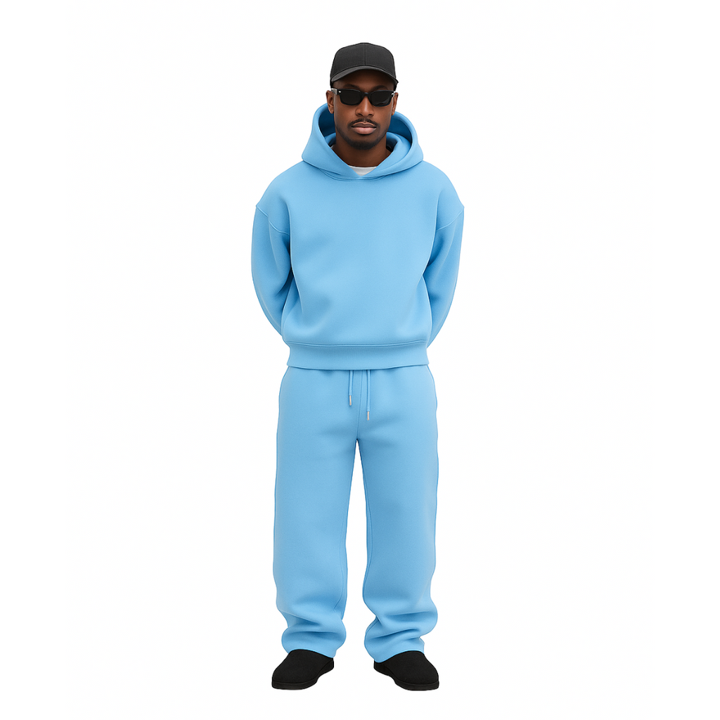 Hoodie Bleu ciel COLESICE – vue 2