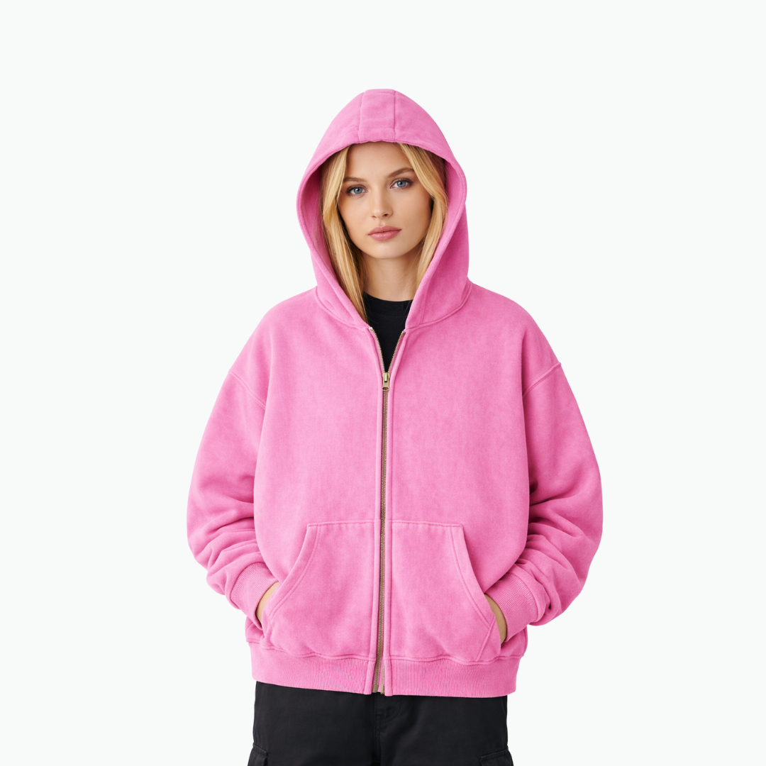 Hoodie zippé Wash COLESICE – vue 3