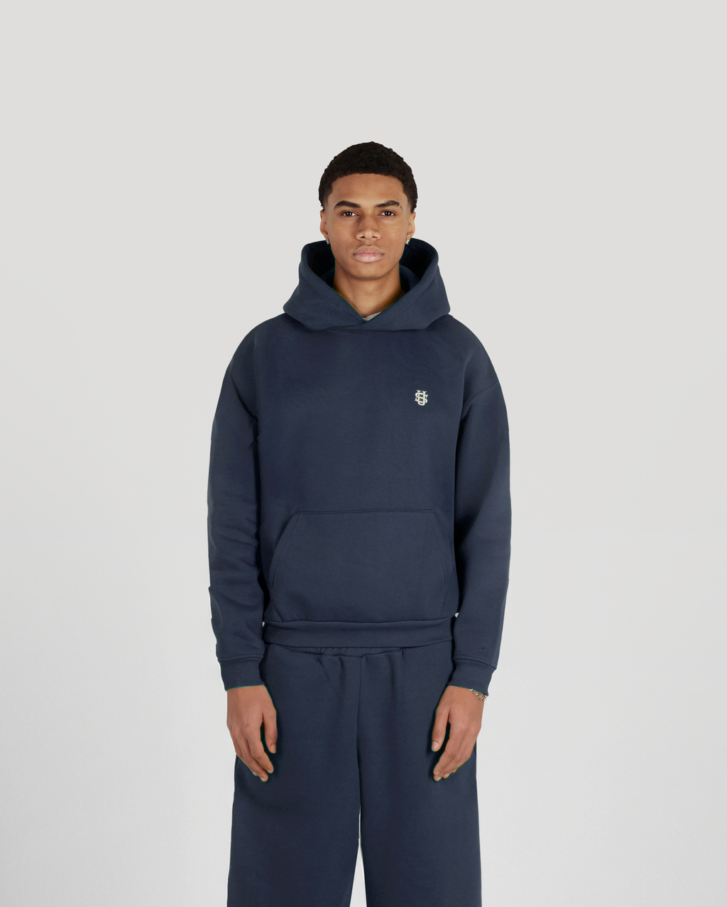 Hoodie Classic – Bleu marine – vue 3