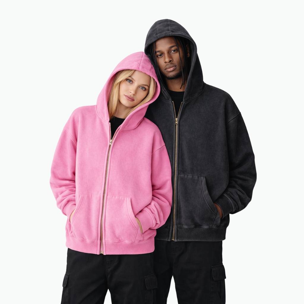 Hoodie zippé Wash COLESICE – vue 5