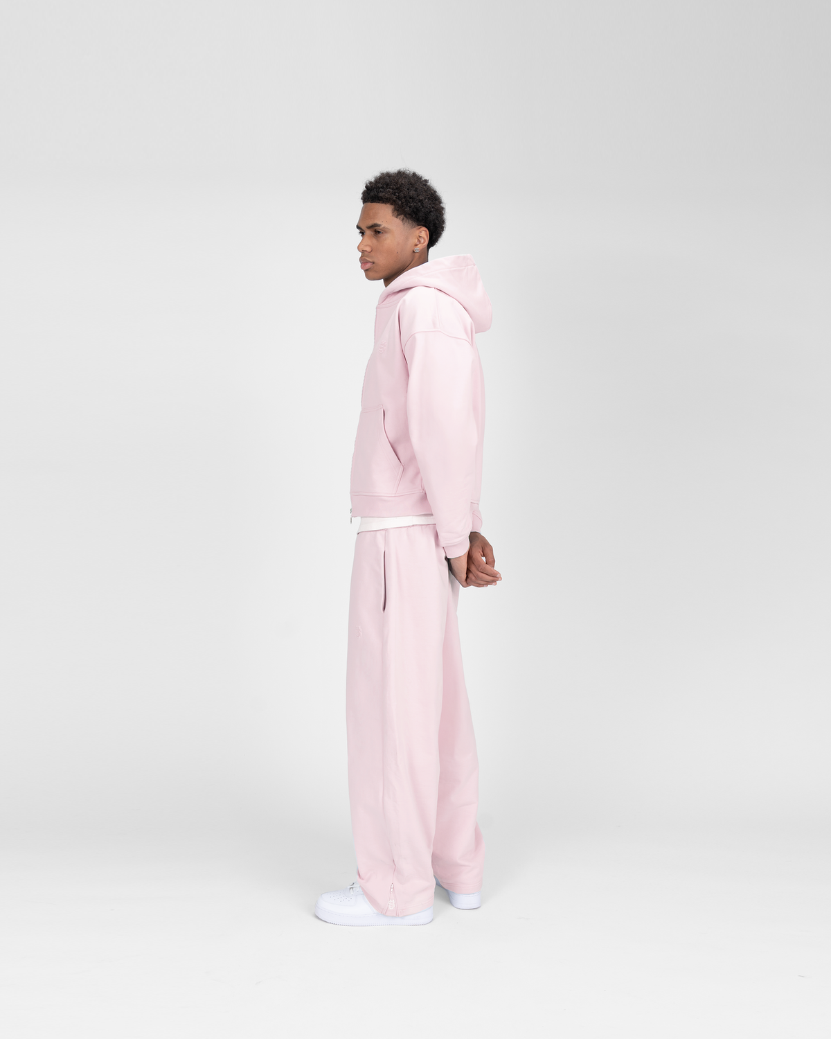Hoodie zippé SU – Rose