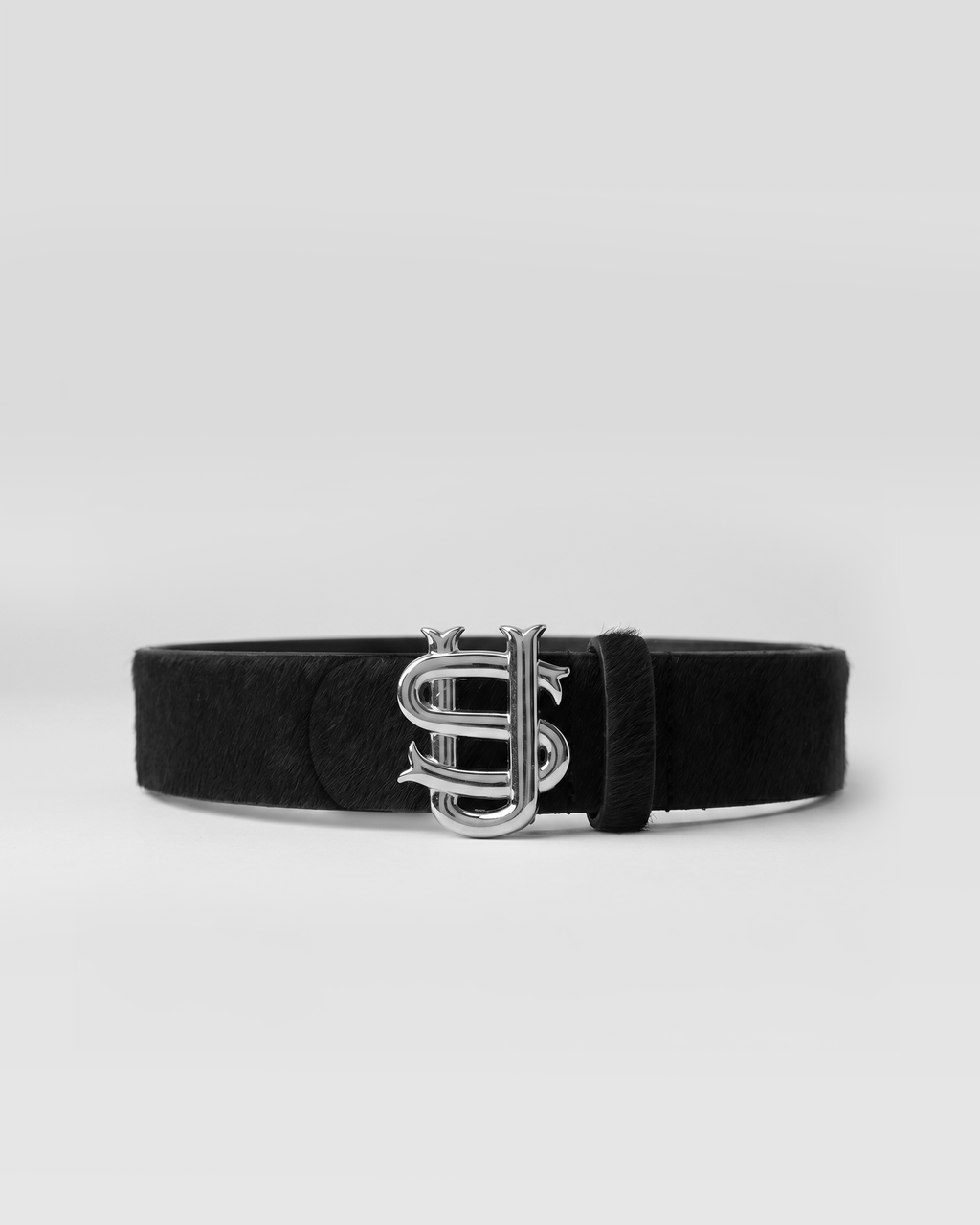 Ceinture SU en cuir – Noir – vue 2