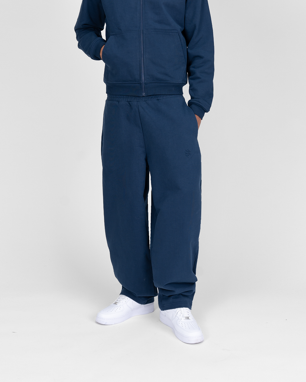 Jogging zippé SU – Bleu marine