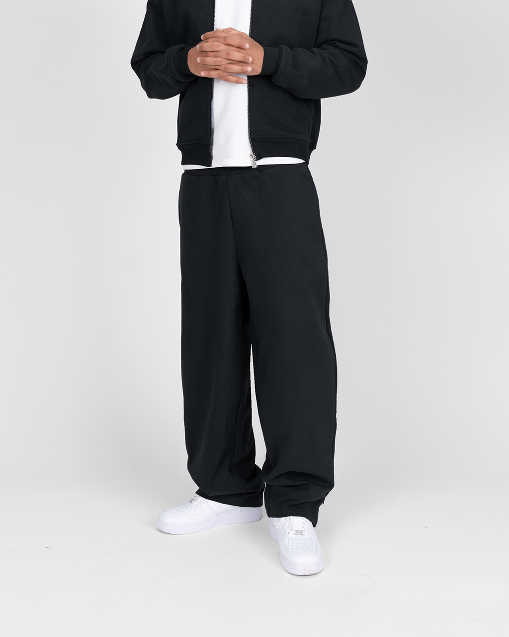 Jogging zippé SU – Noir