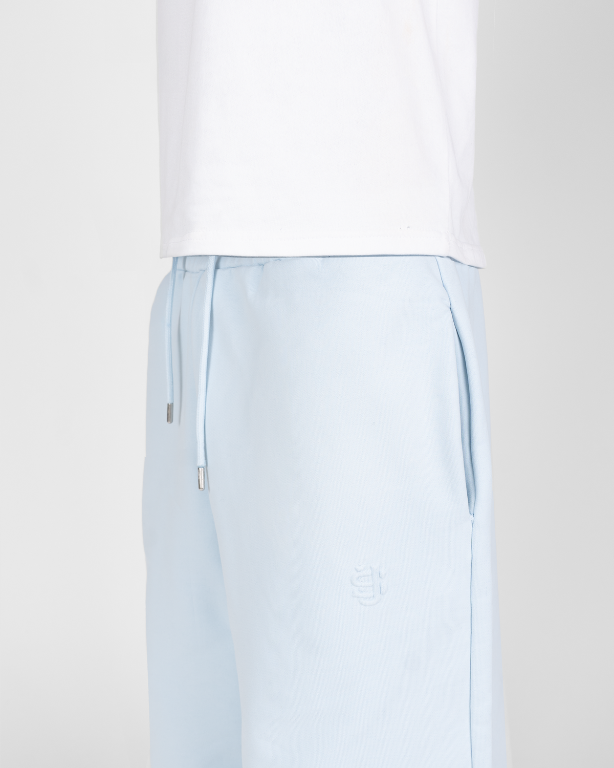 Jogging zippé SU – Bleu glacier