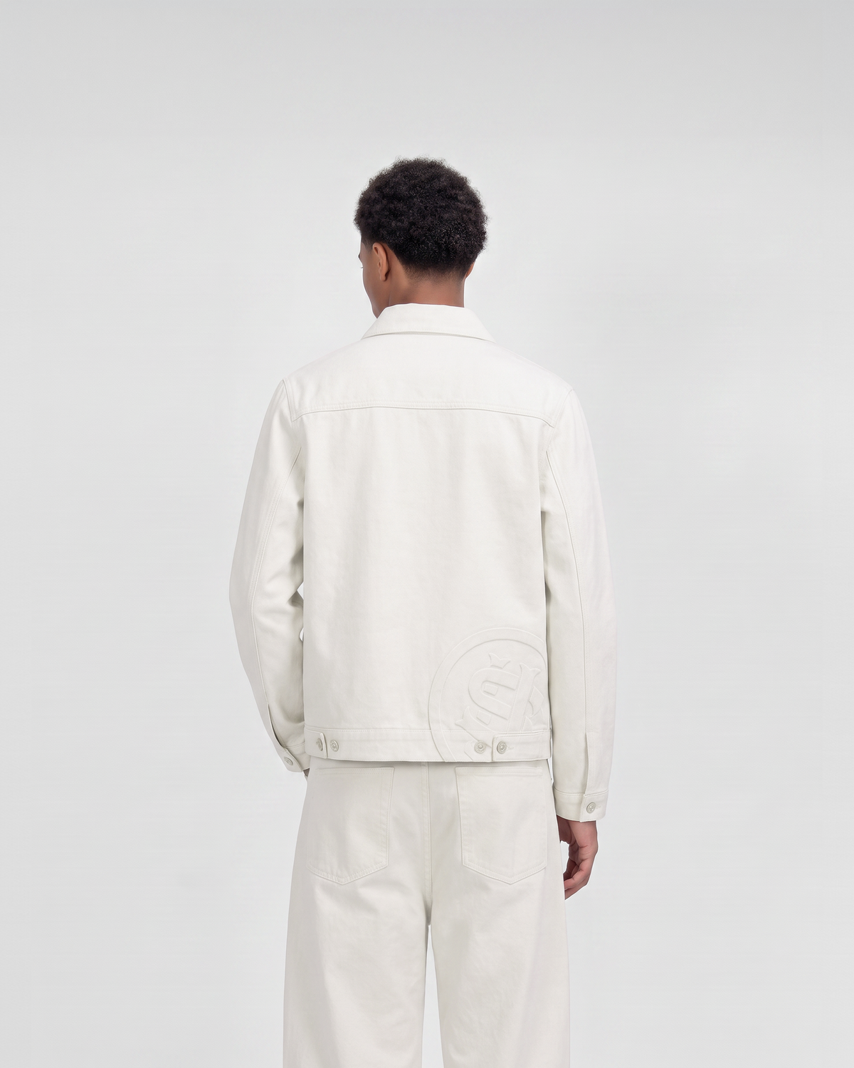 Veste en jean SU26 – Crème
