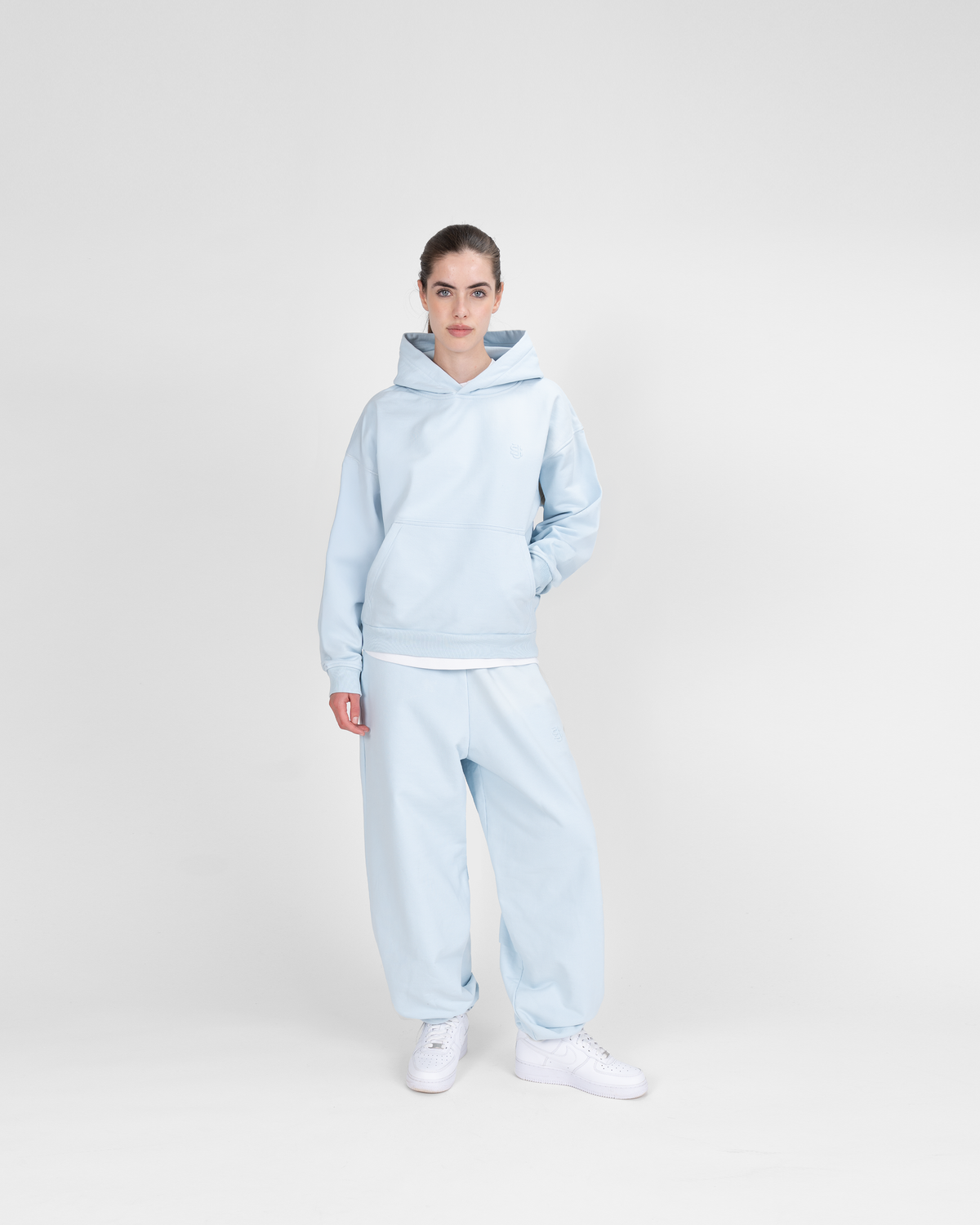 Hoodie SU – Bleu glacier – vue 11