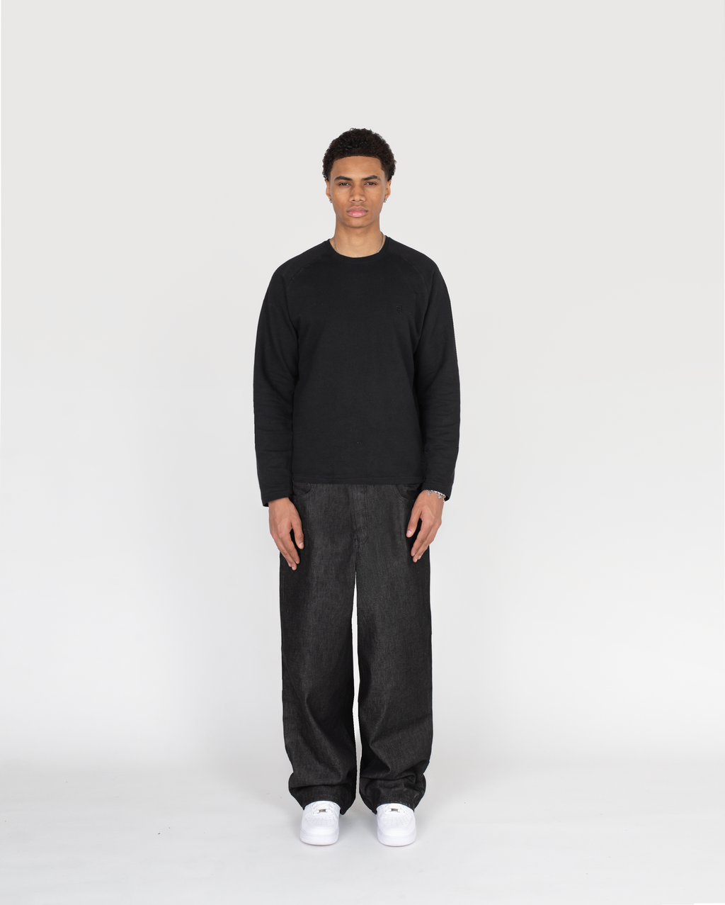 Jean brut Basic – Noir – vue 3