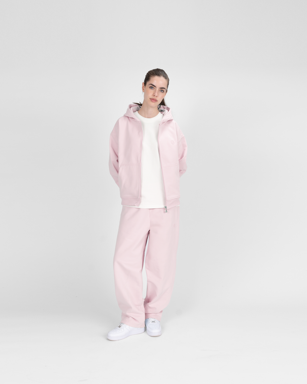 Hoodie zippé SU – Rose