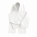Ensemble hoodie et jogging Blanc COLESICE