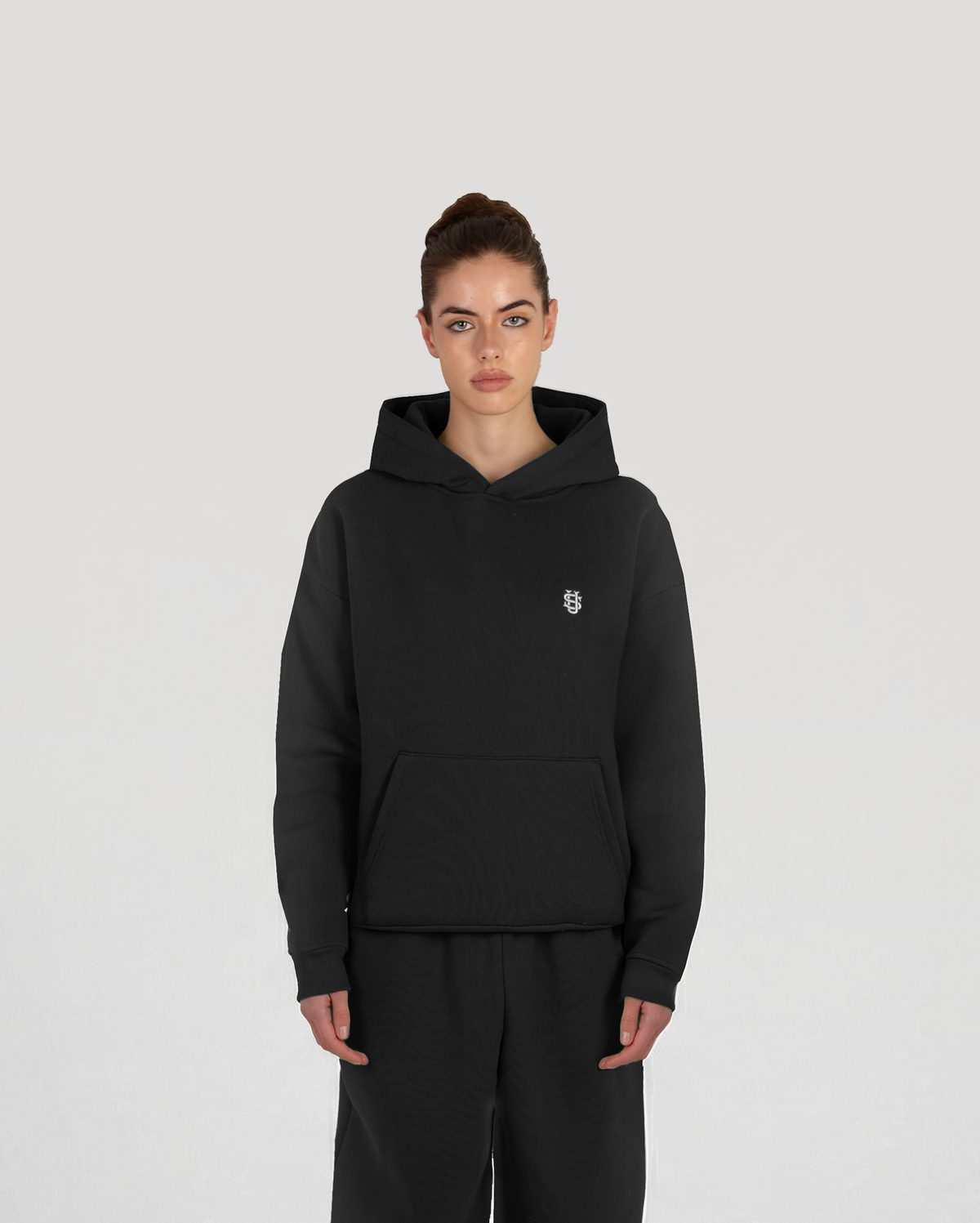 Hoodie Classic – Noir – vue 6