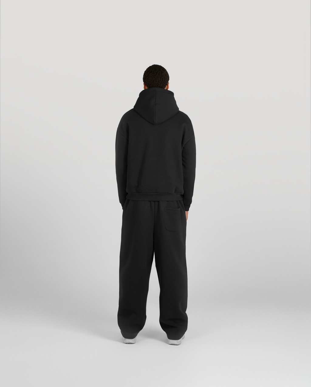 Jogging baggy Classic – Noir – vue 3