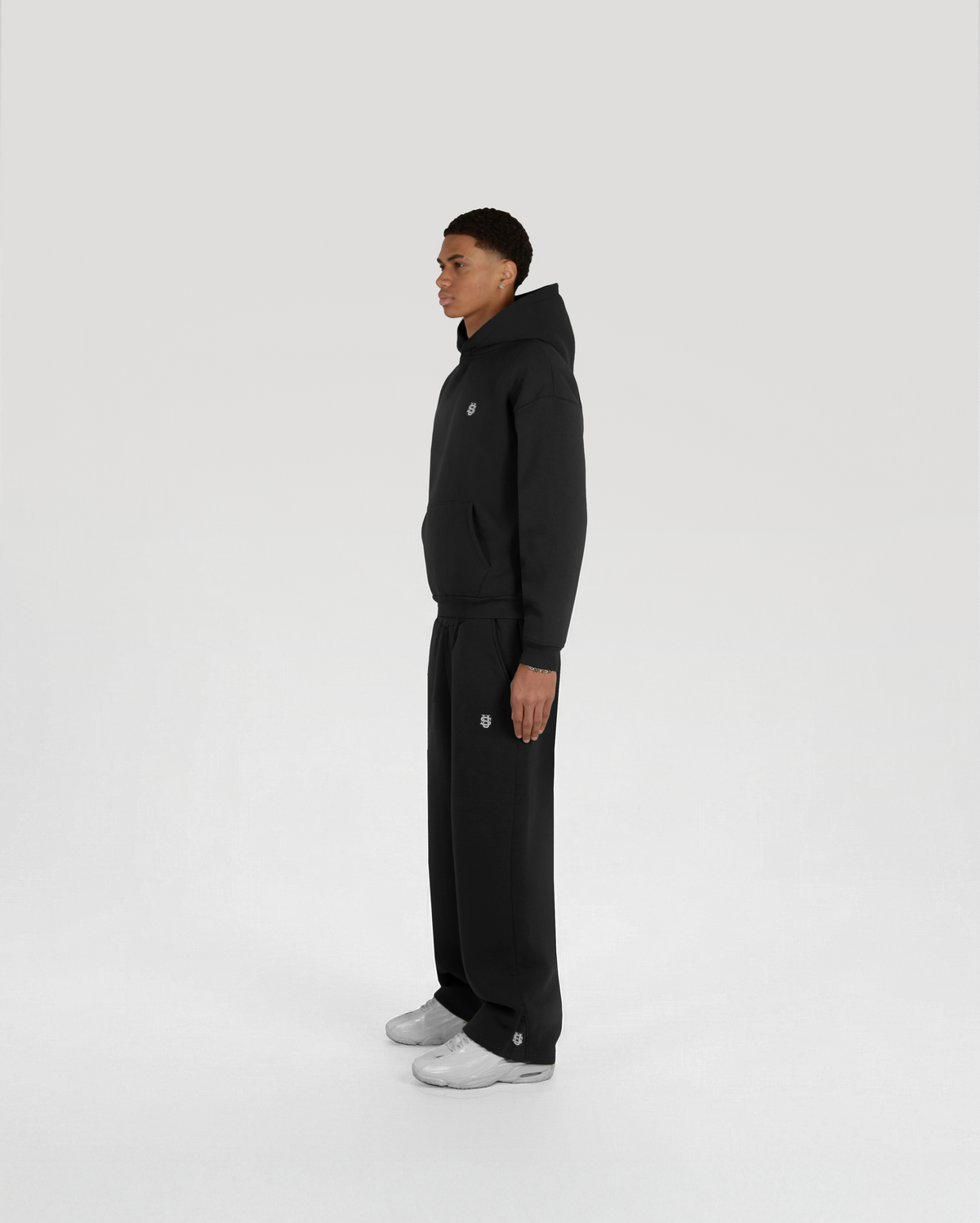 Jogging zippé Classic – Noir