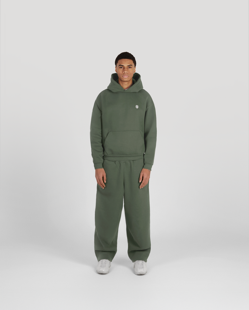 Hoodie Classic – Kaki – vue 2