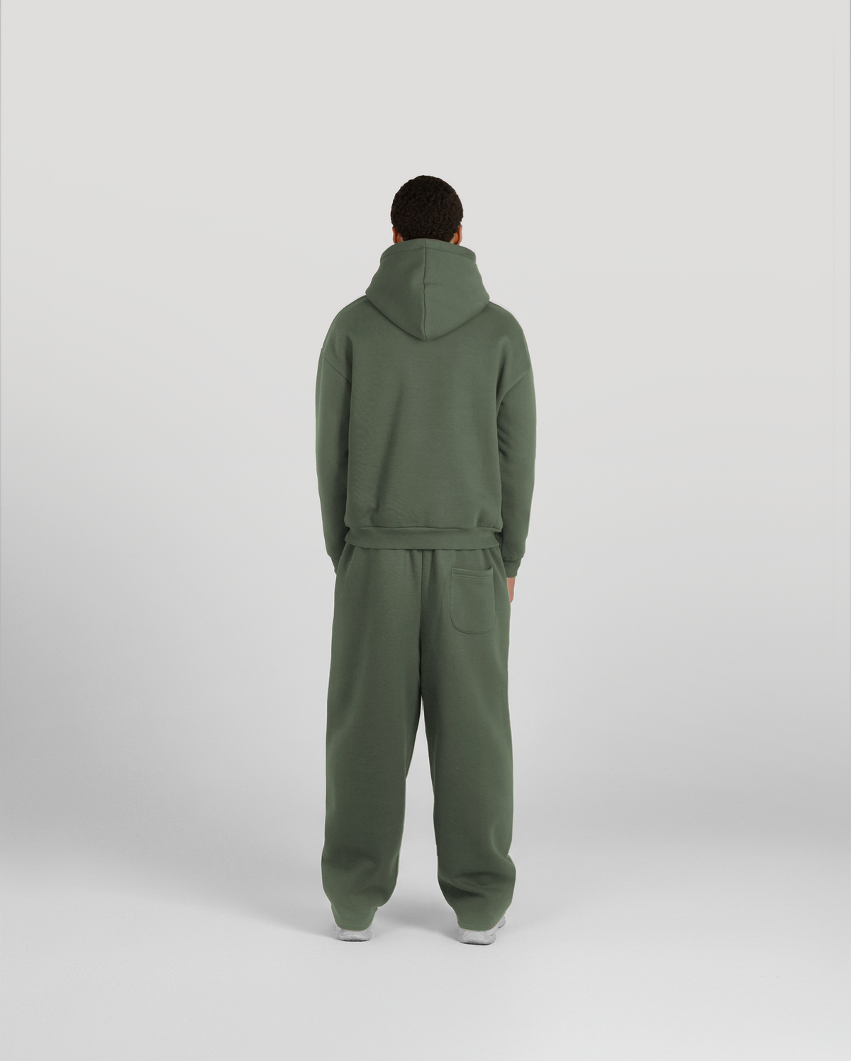 Hoodie Classic – Kaki – vue 4