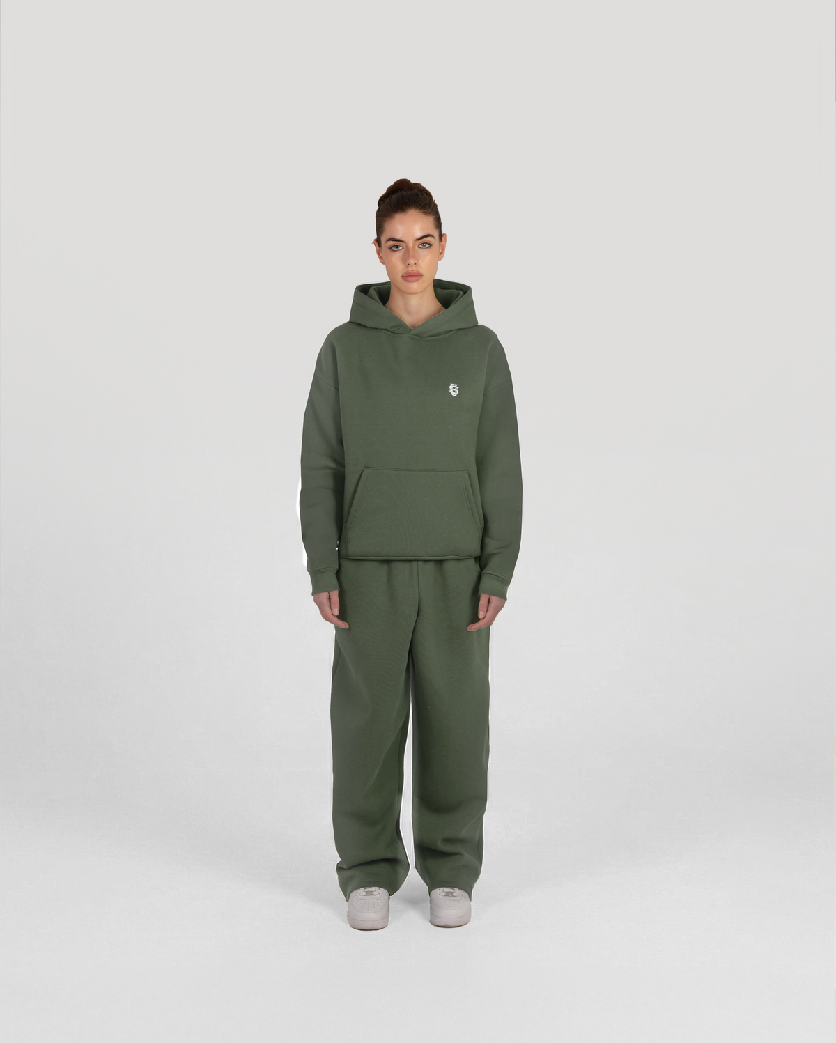 Hoodie Classic – Kaki – vue 5