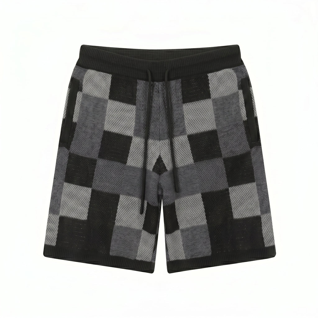 Set Pixel Noir chemise et short en maille COLESICE – vue 5