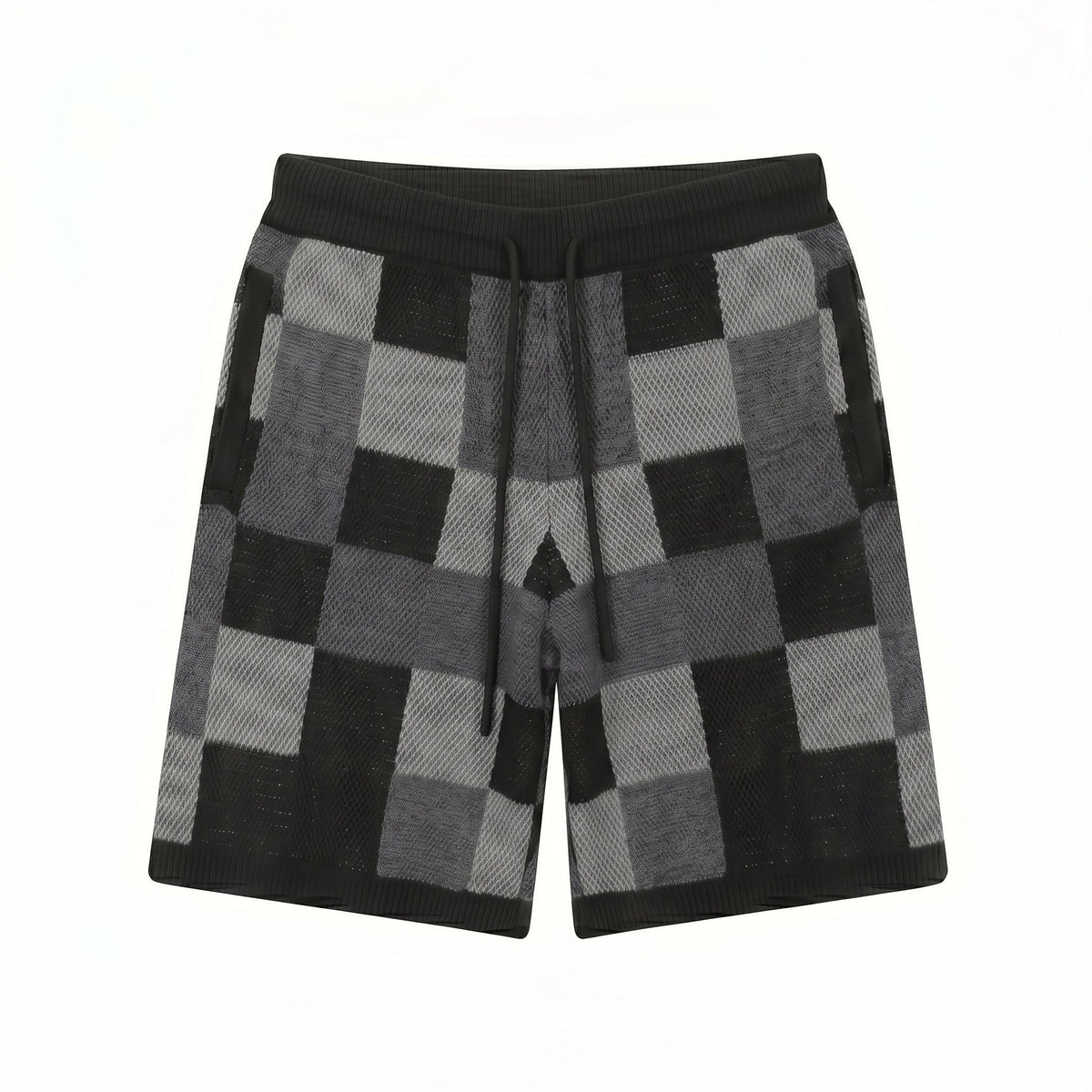 Set Pixel Noir chemise et short en maille COLESICE – vue 5