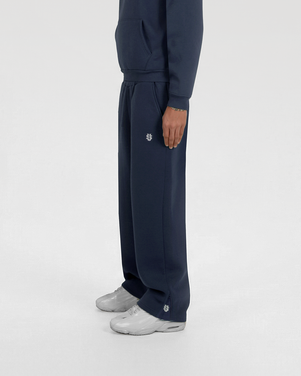 Jogging zippé Classic – Bleu marine