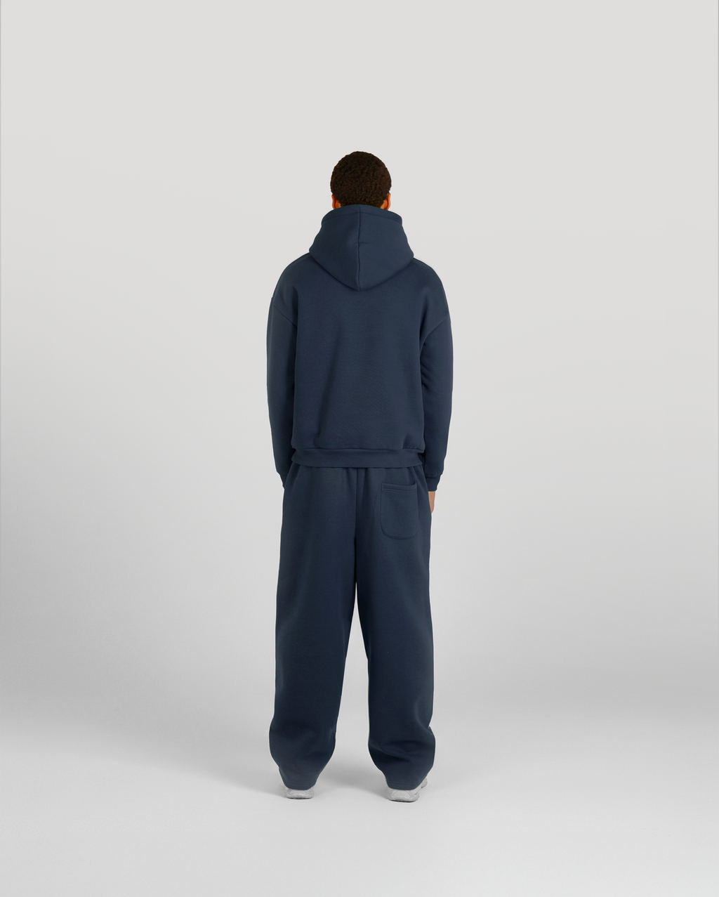 Jogging baggy Classic – Bleu marine – vue 4