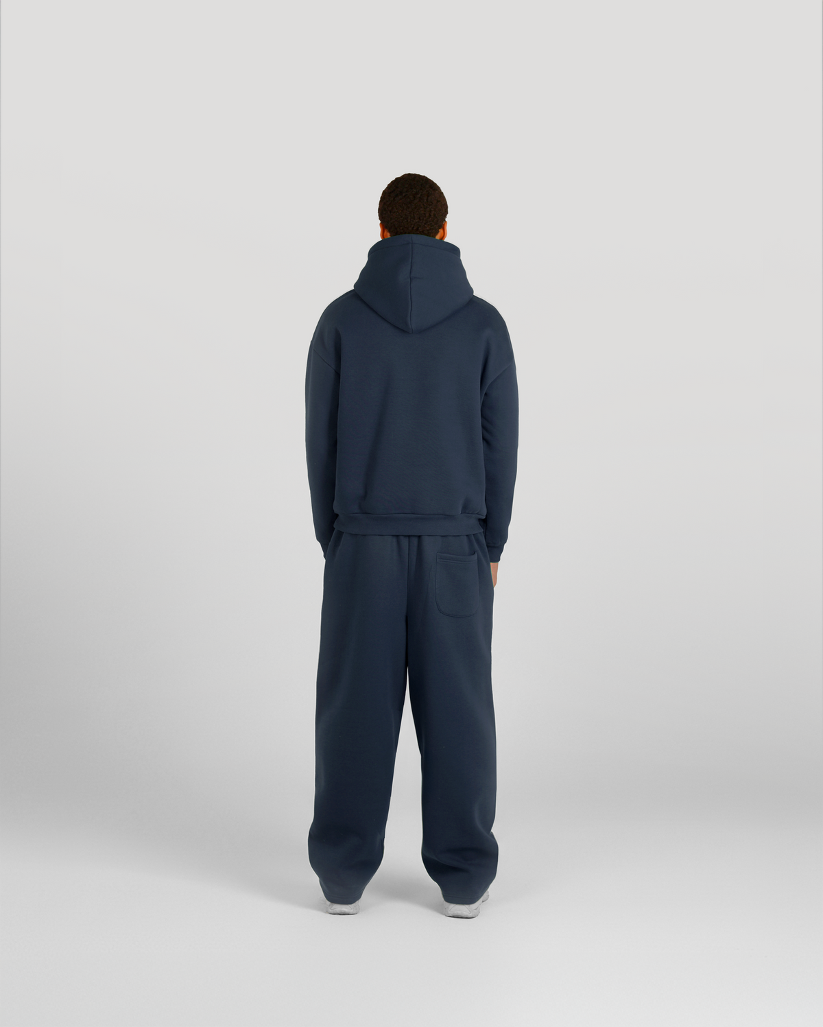 Jogging zippé Classic – Bleu marine