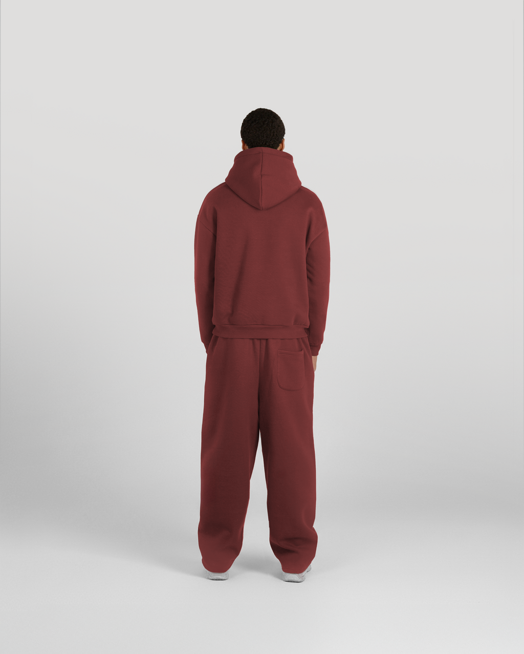 Jogging baggy Classic – Bordeaux – vue 3